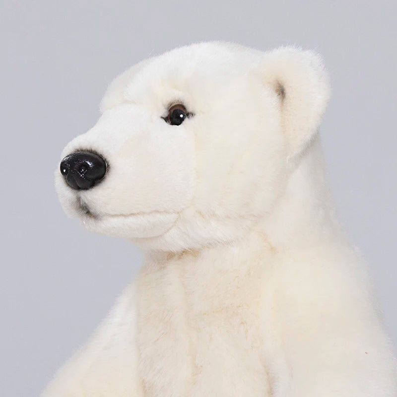 Lifelike Polar Bear Plush Toy Sea World Animal White Bear Dolls Room - ToylandEU