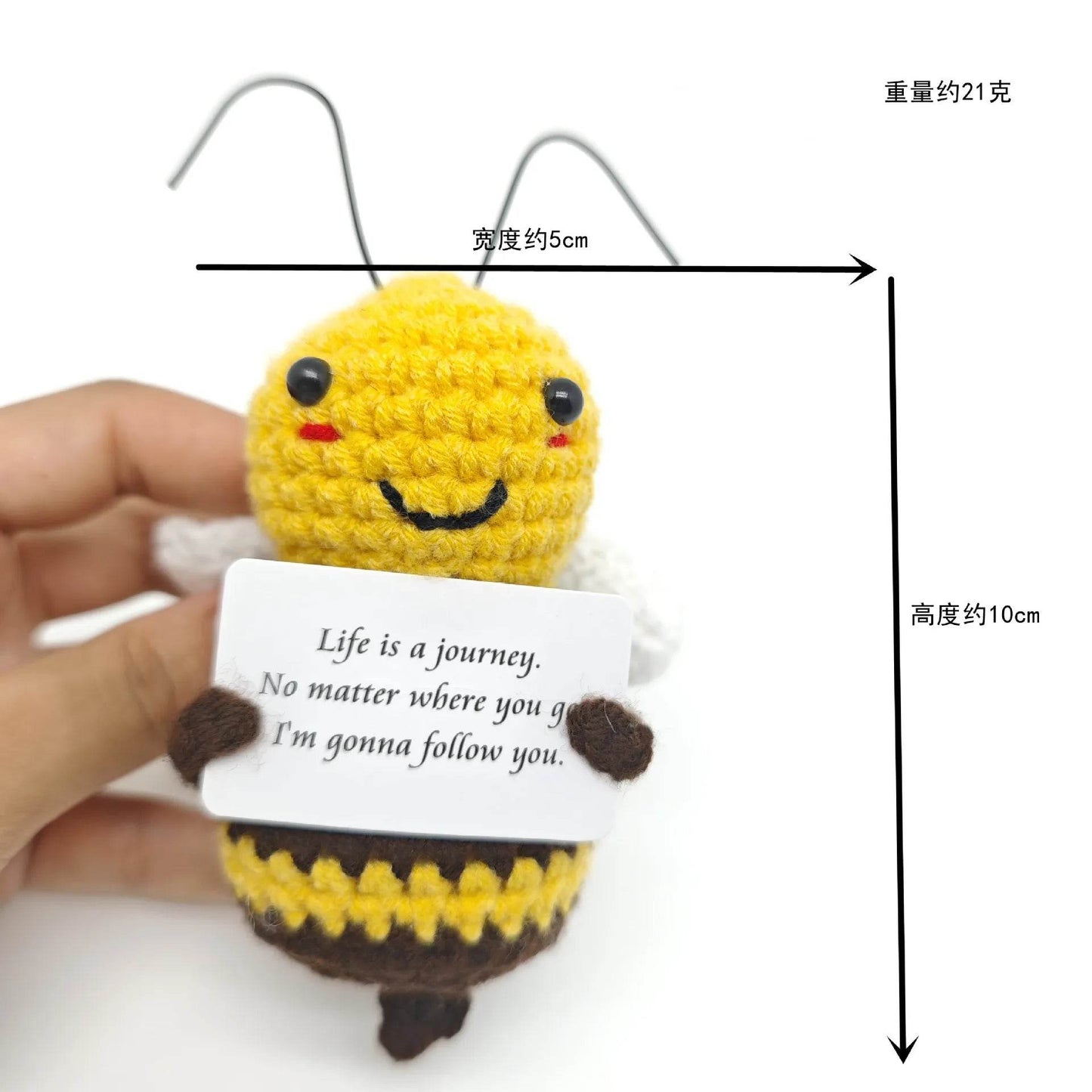 Funny Positive Crochet Dolls Emotional Support Gift for Mom Friend Home Party Office Desk Decoration - ToylandEU