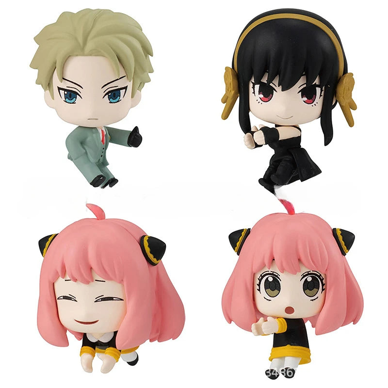 Spy X Family Anya Forger 4 Pack Collectible Figure Set