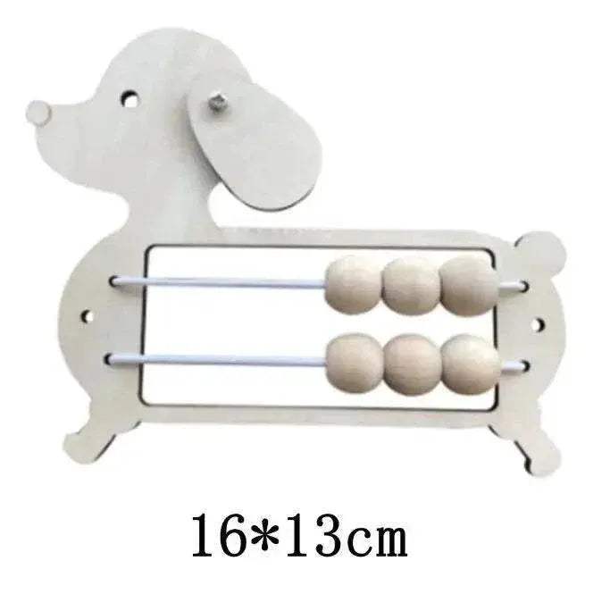 DIY Montessori Busy Board Wooden Toy Animal Alarm Clock Mirror Sensory Educational Unlock Toy - ToylandEU