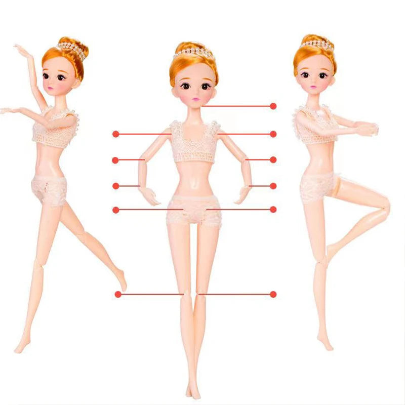 Ballet Girl Doll with 11 Joints - 32cm Height - ToylandEU