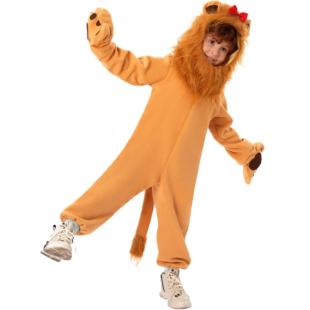 Cozy Lion Costume for Kids - Perfect Halloween Costume & Pajamas