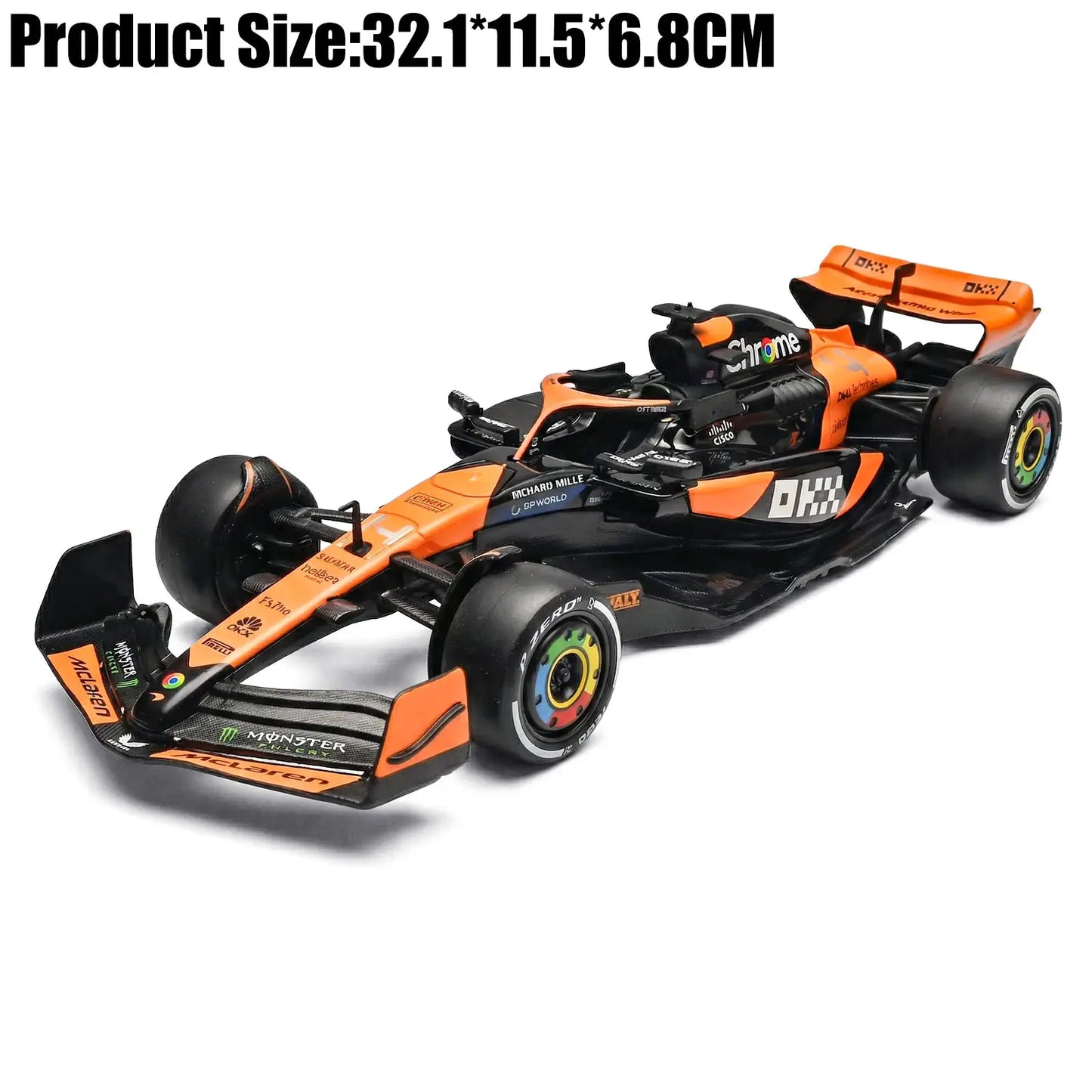 1:18 McLaren F1 MCL38 2024 Alloy Sports Car Model Diecast Boy Toys No.4 British Driver Lando Norris Formula 1 Desktop Ornaments - ToylandEU