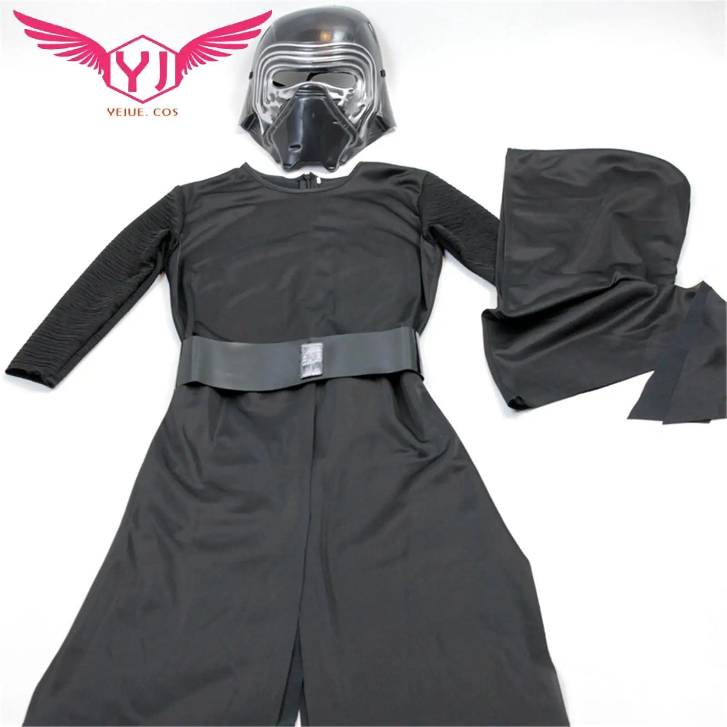 Kids Kylo Ren Costume Set - Jedi Costume & Mask for Halloween Fun