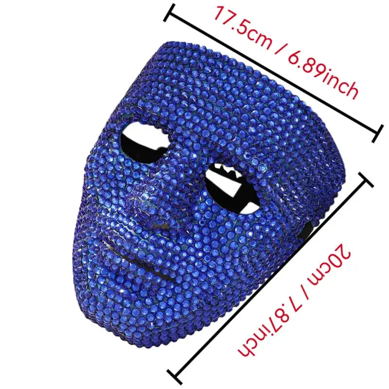 Dancer Mask DIY Rhinestone High-End Party Carnival Festival Prop, Suitable for Men and Women Dance Parties - ToylandEU