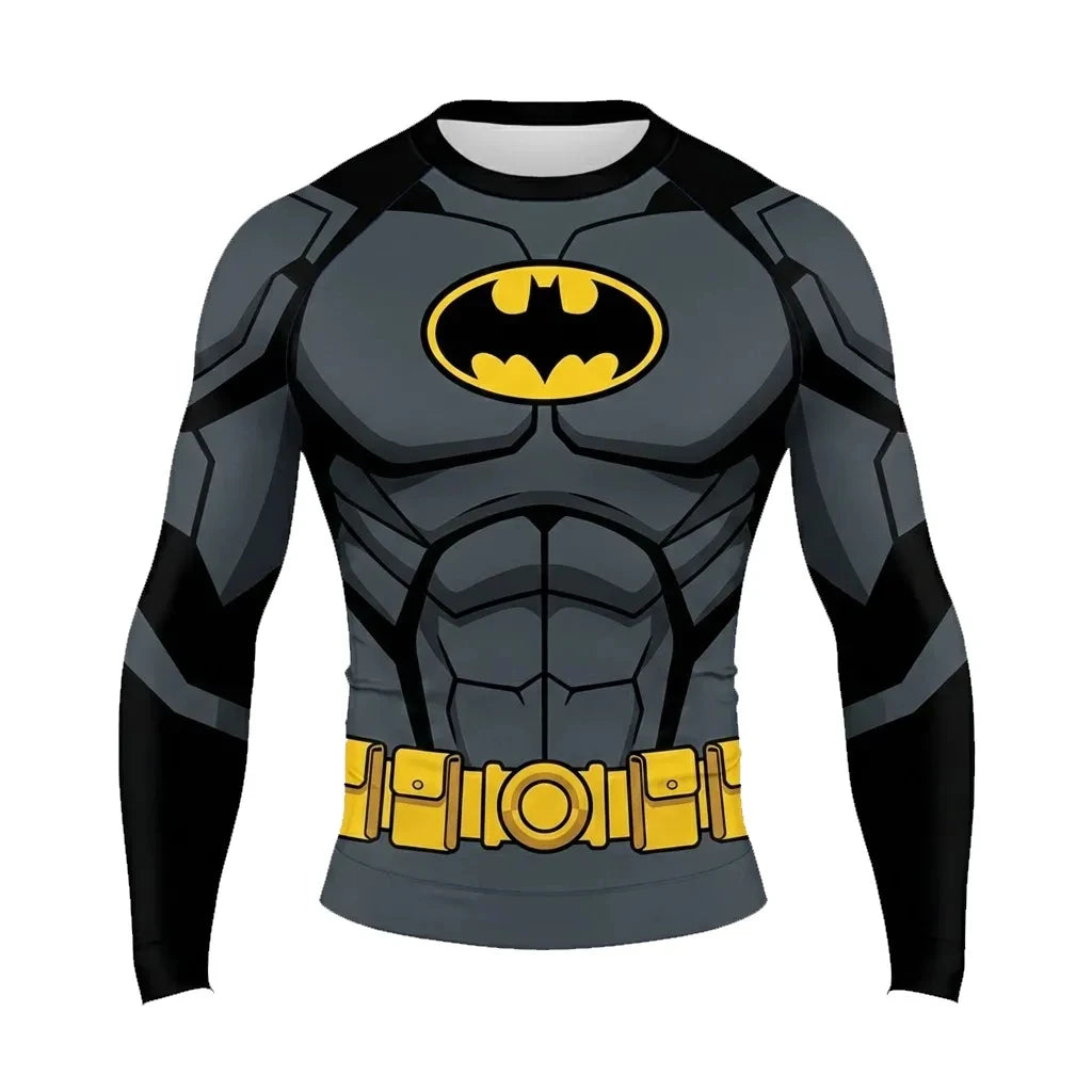 Batman 3D Printed Breathable Quick Dry Long Sleeve T Shirt