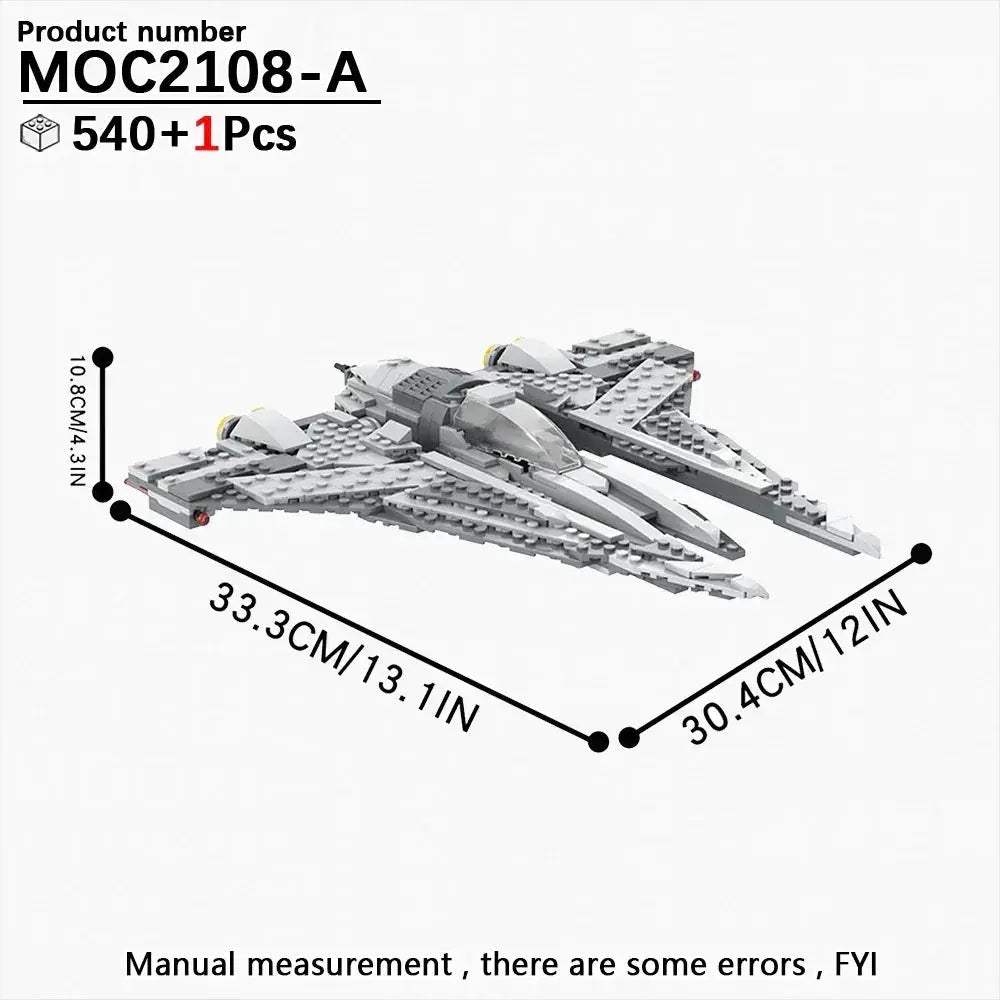 Space Wars Fighter Building Blocks Set For Realistic Dioramas - ToylandEU