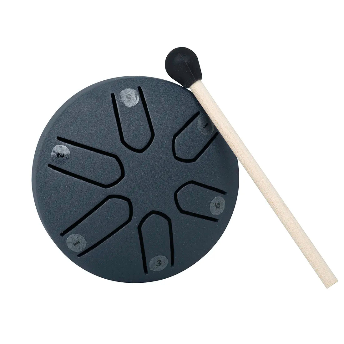 3 Inch 6-Tone Steel Tongue Drum Mini Hand Pan Drums with Drumsticks