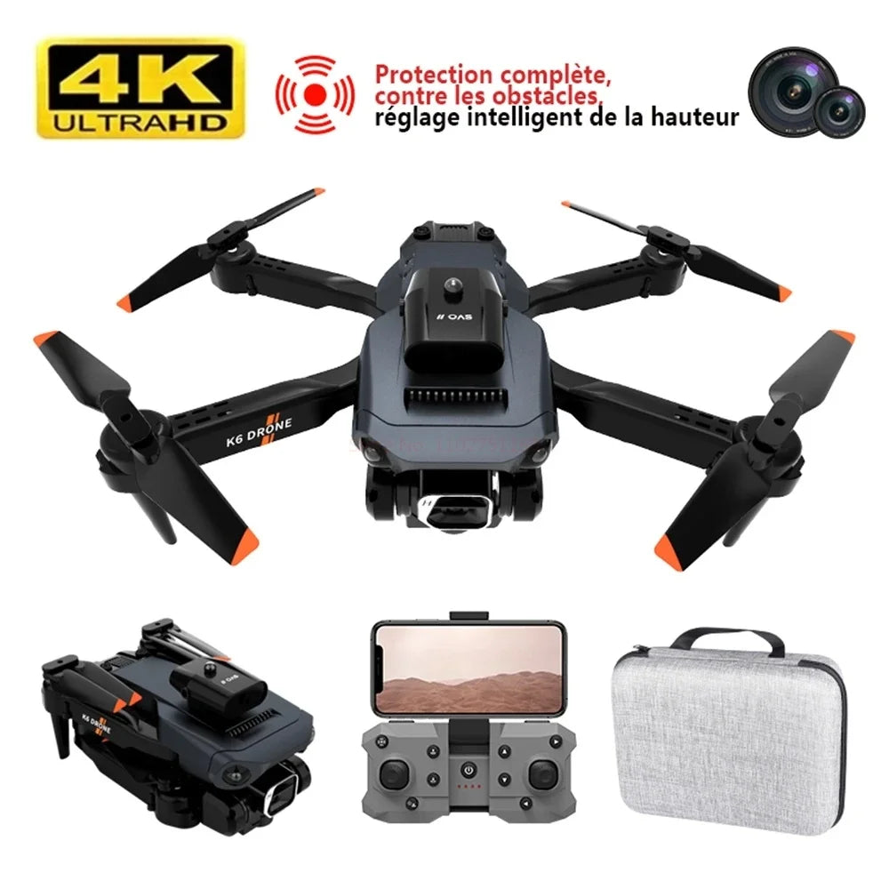 High-Performance K6 Dual Camera RC Drone with Optical Flow Technology - ToylandEU