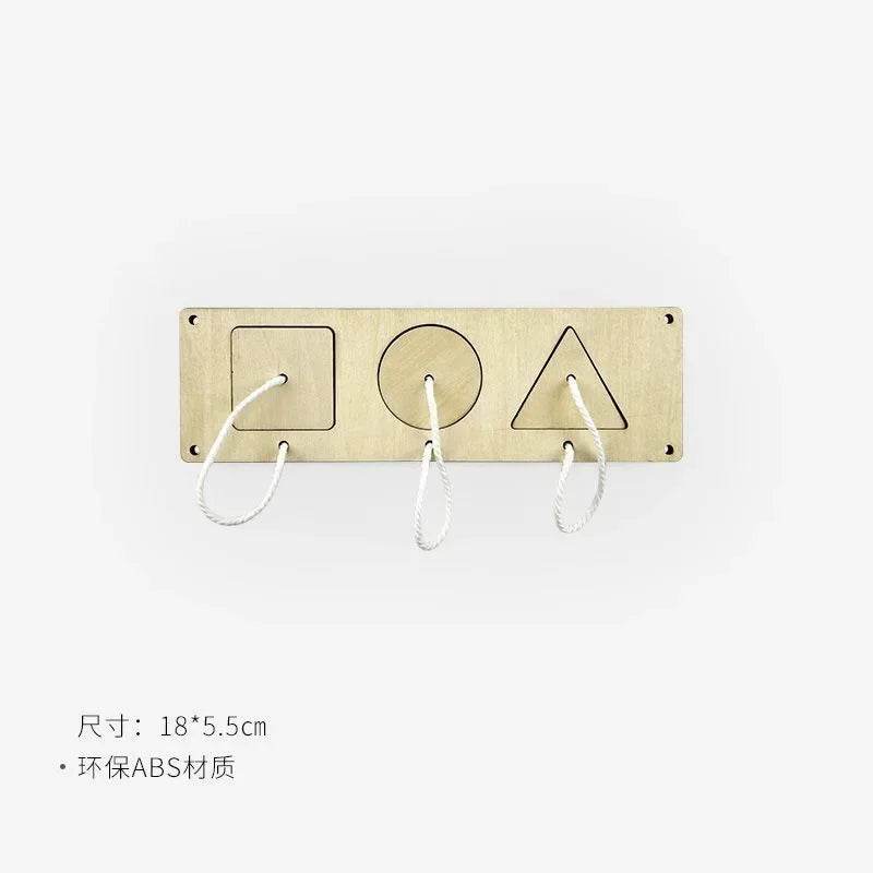 DIY Montessori Busy Board Wooden Toy Accessory Animal Hourglas Alarm Clock Mirror Educational Unlock Sensory Toy - ToylandEU