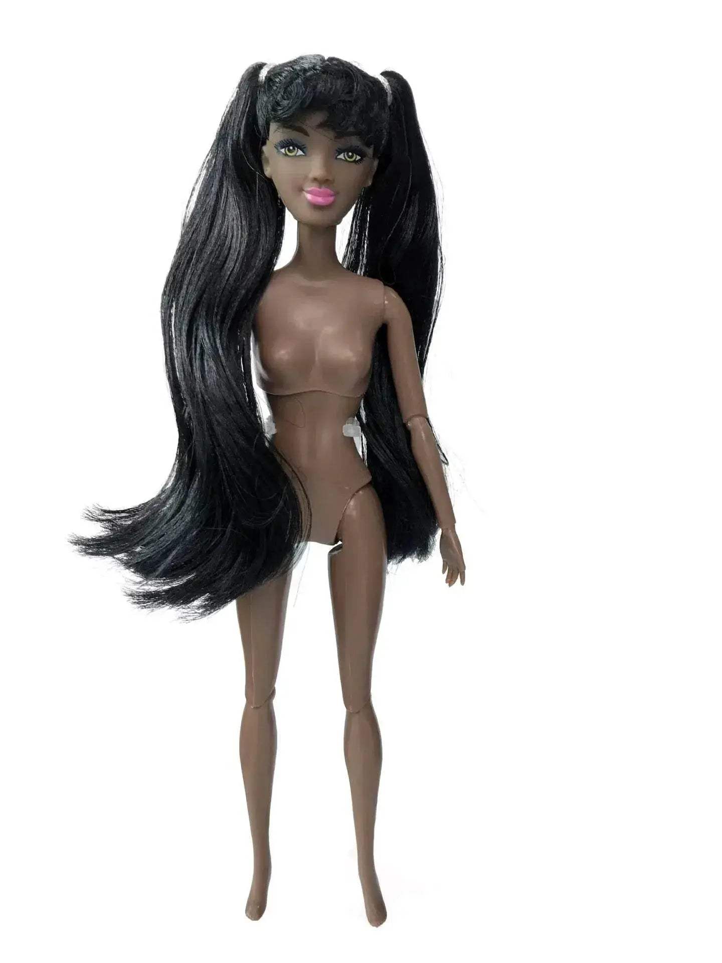 30cm Height Black Dolls Multi-jointed African Dolls with Black Hair for Girls Diy Dress Up Toys - ToylandEU