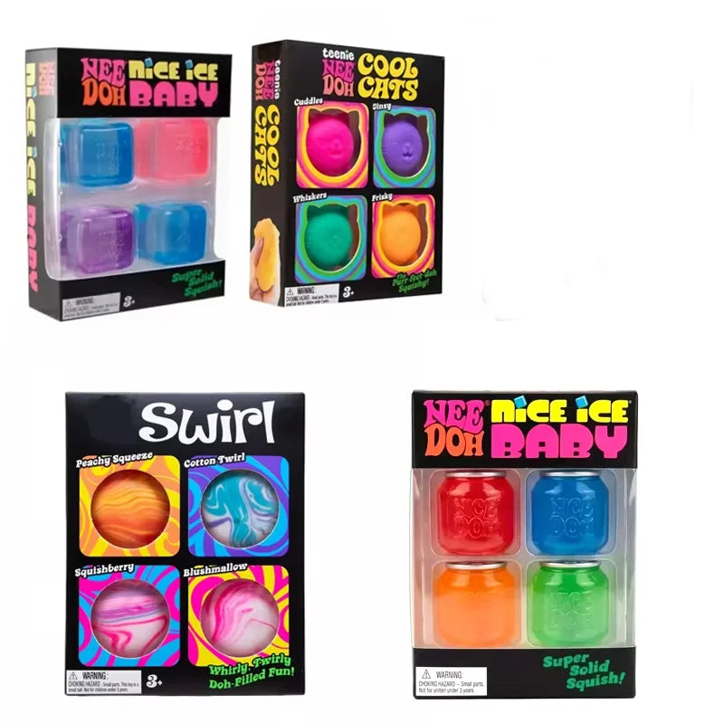 Jelly Squeeze Fidget Toy | Soft Sensory Relief | Jellyfish Cube Shape | Teen