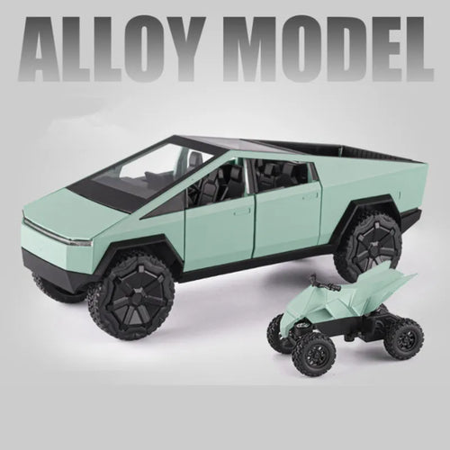 1:24 Scale Tesla Cybertruck Model Car in Die-cast Metal and Plastic ToylandEU.com Toyland EU