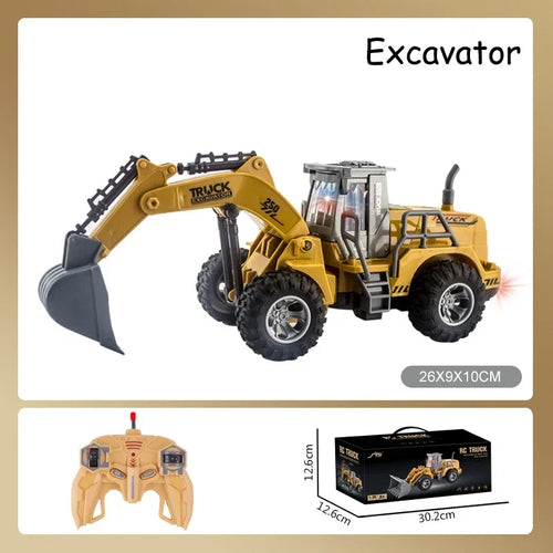 RC Cars Children Toys for Boys Remote Control Car Kids Toy Excavator Toyland EU