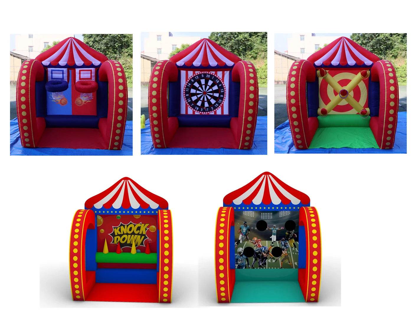 Newest 5 in 1 Inflatable Carnival Bundle Games For All - ToylandEU
