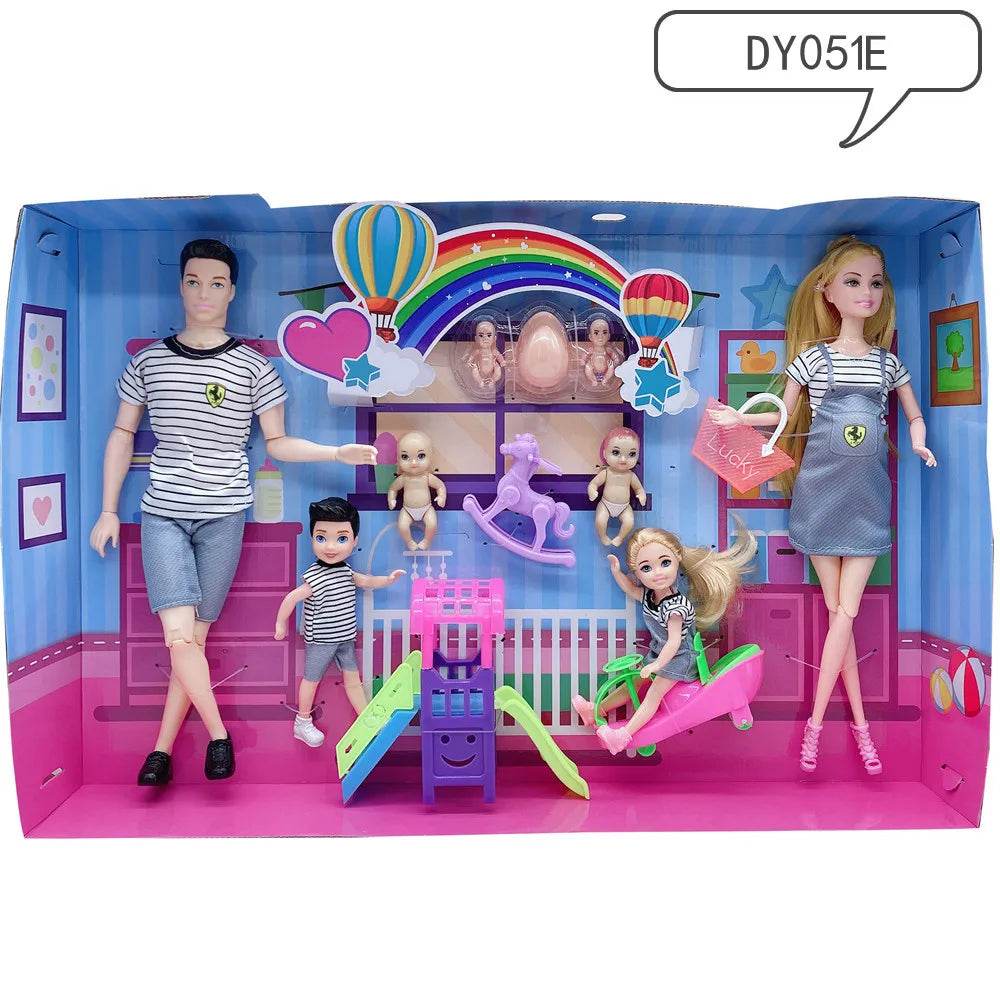 Doll Accessories Baby Dolls Pregnant Mom Father Family Set - ToylandEU
