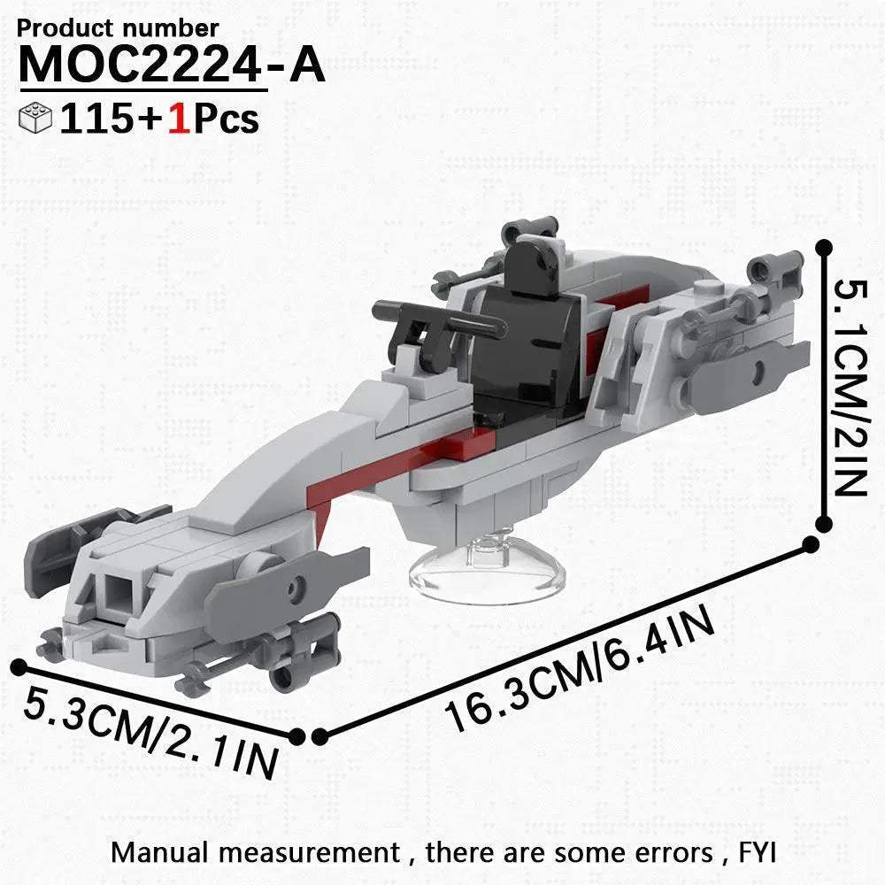 Most Complete Space Wars Speeder Bike Building Blocks Set - ToylandEU