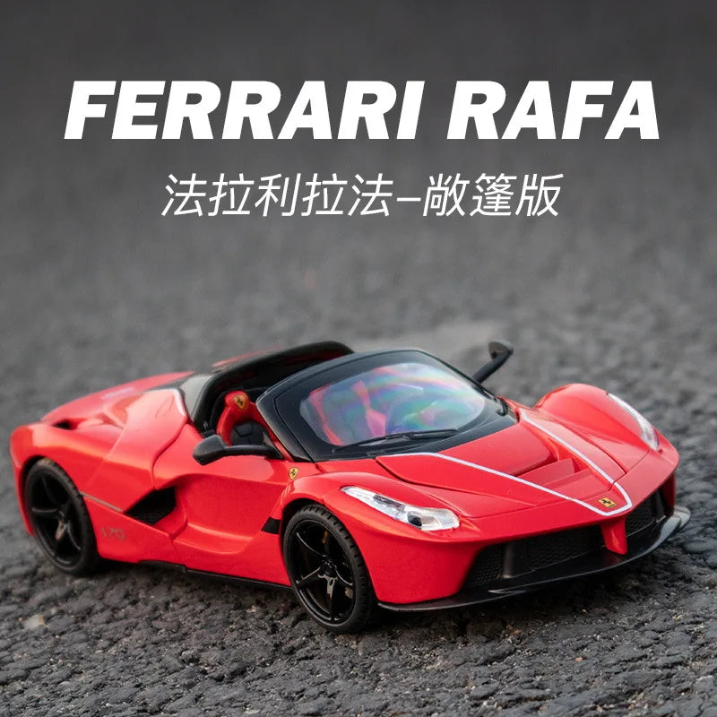 KIDAMI Simulation 1:22 Convertible Ferrari Rafa Alloy Diecast Car Toyland EU