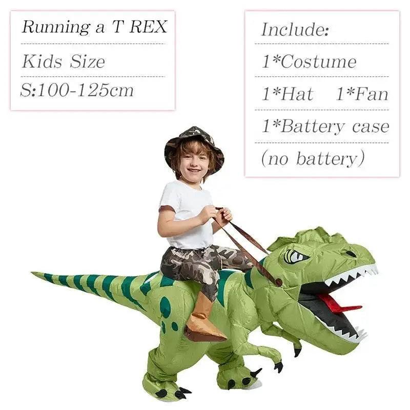 New Inflatable Dinosaur Costume Riding T Rex For Adults - ToylandEU