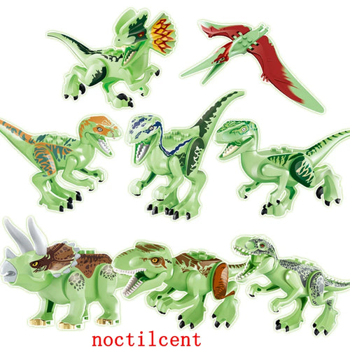 Jurassic World Dinosaur 3D Model Building Blocks Set White ToylandEU.com Toyland EU