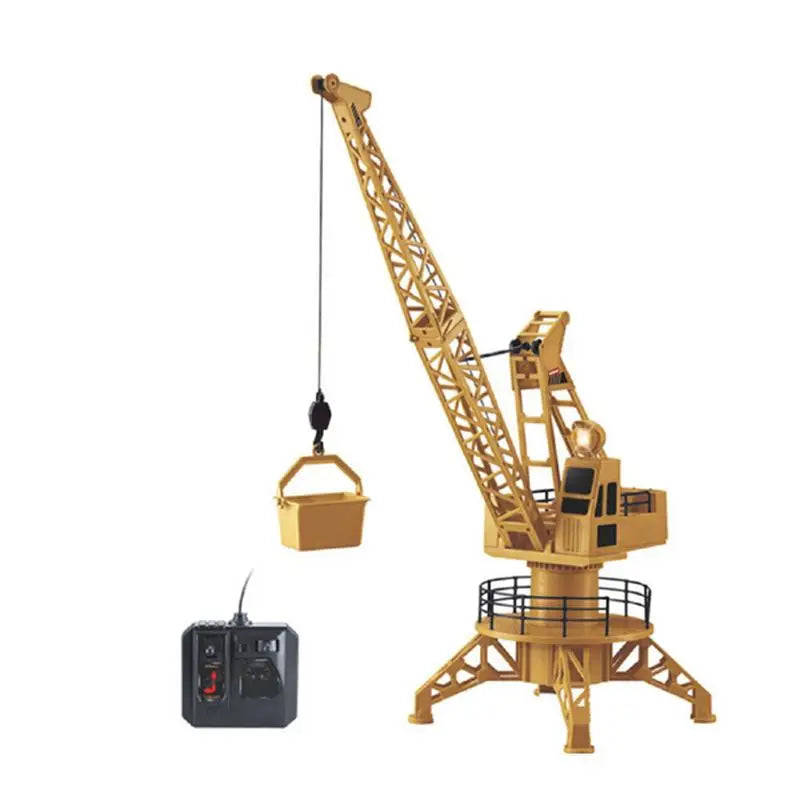 Remote-Control Tower Crane Toy - Perfect Engineering Gift for Boys