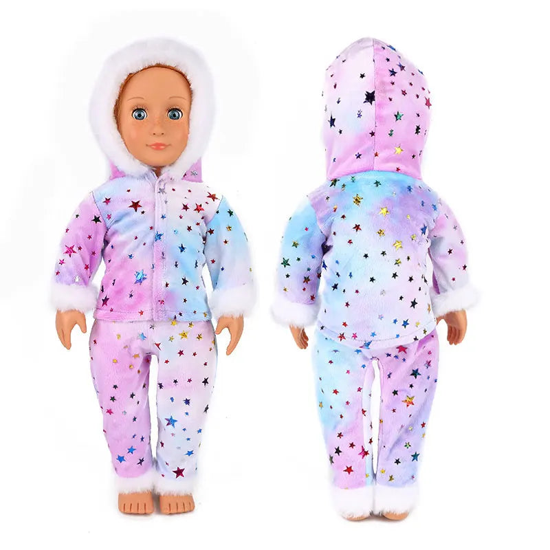 Cozy Animal Pajamas For 18 Inch American Girl Doll