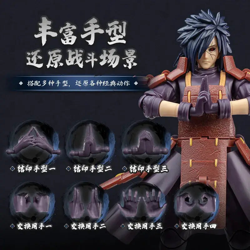 BLOKEES Original NARUTO Uchiha Madara Kyuubi Kurama Sasuke Minato Bijyudama Shippūden Bijuu Assembled Action Figure Toy Model - ToylandEU