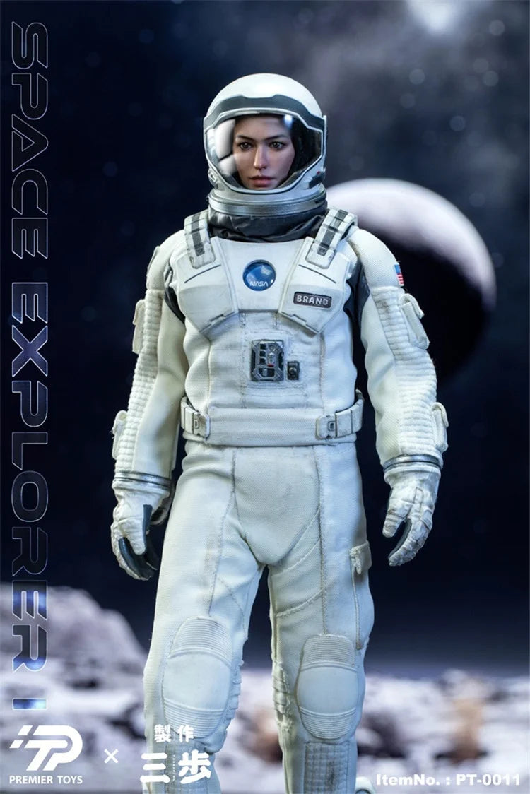 Action Figure Set | Scale 1 To 6 | Space Explorers Female Soldier | 12 Inch
