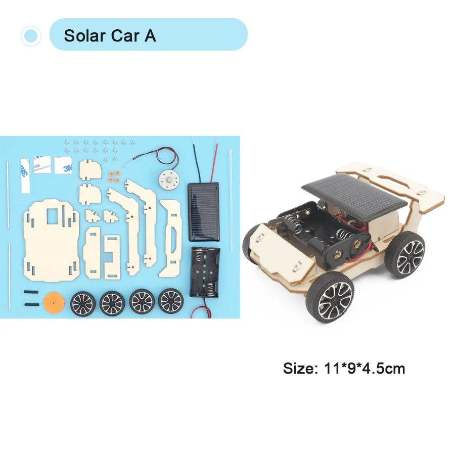 DIY Science Toys Children Educational STEM Kits Car Dinosaur Model Technologia Experimental Tool Wood Puzzle Games School Supply - ToylandEU