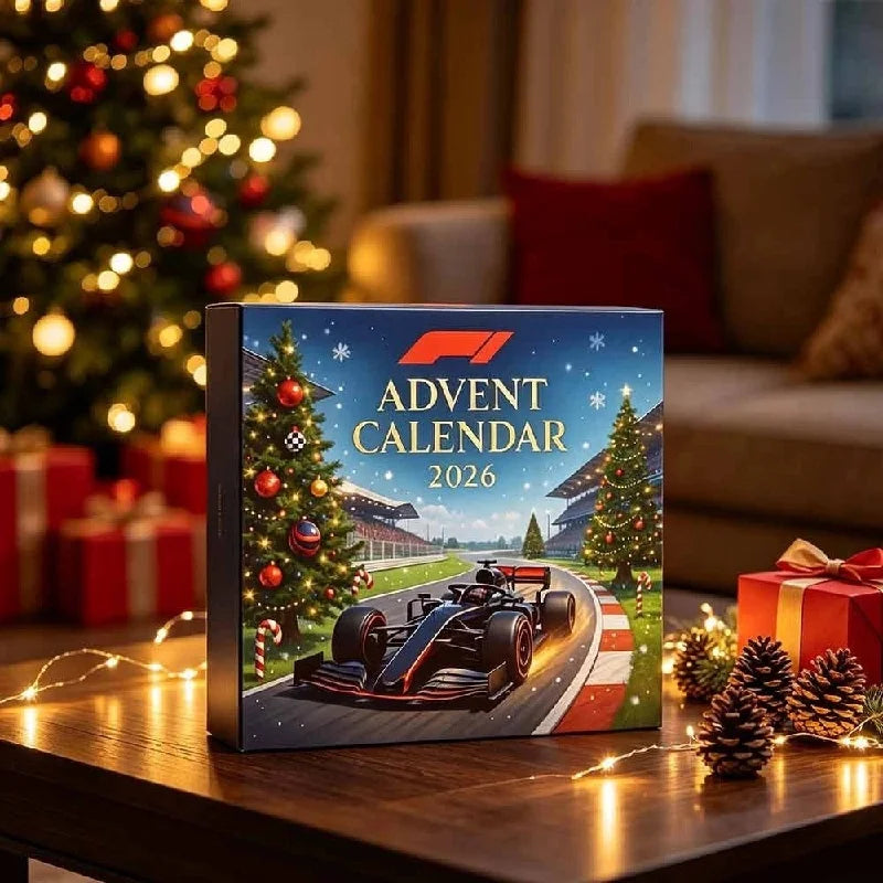 Advent Calendar | 2026 Surprise Blind Box Car Ornaments | 24 Day 2D Acrylic Card Pendants | Holiday DIY Decor