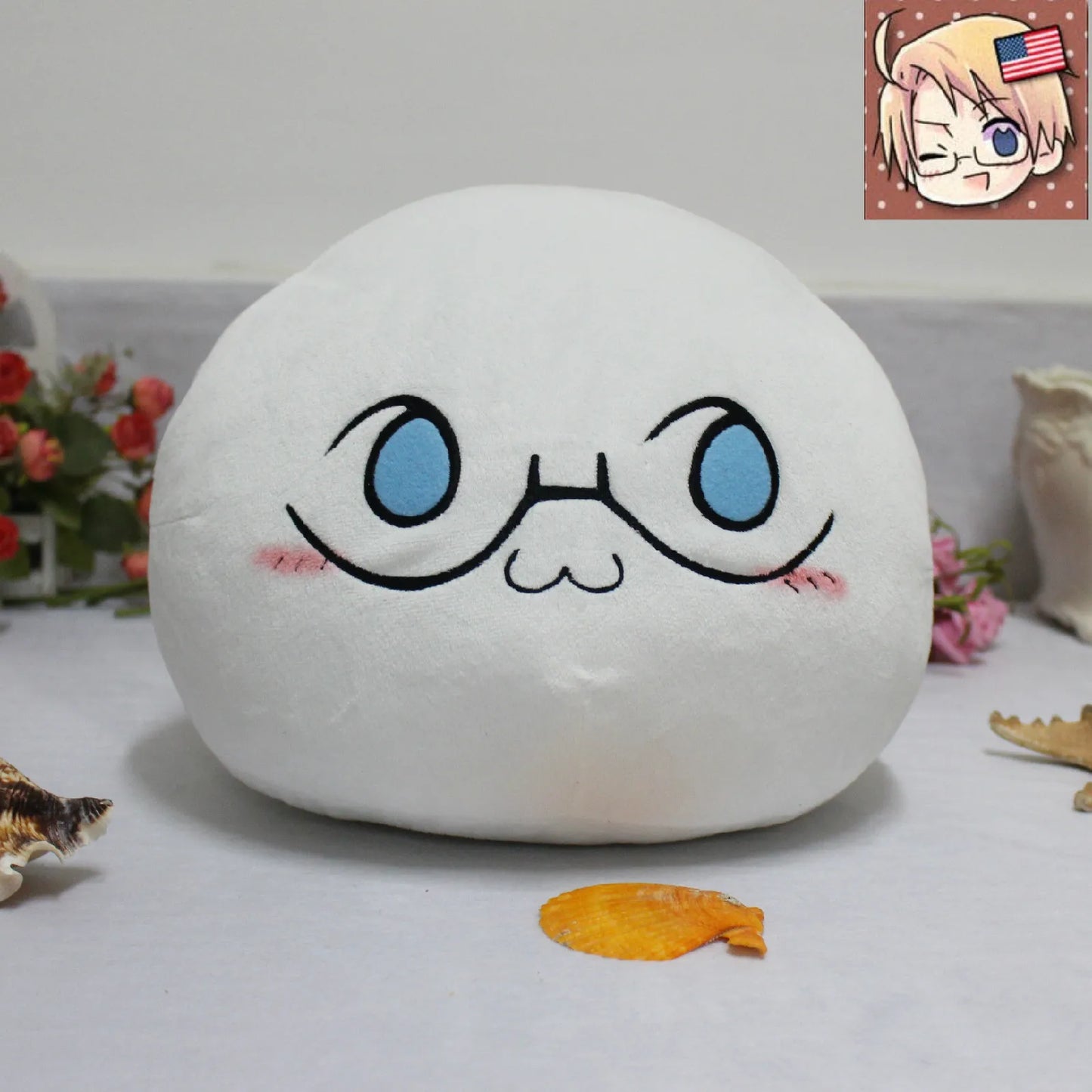 Anime Plush Pillow Bandai | Hetalia Character Plush | Mochi Soft Plush
