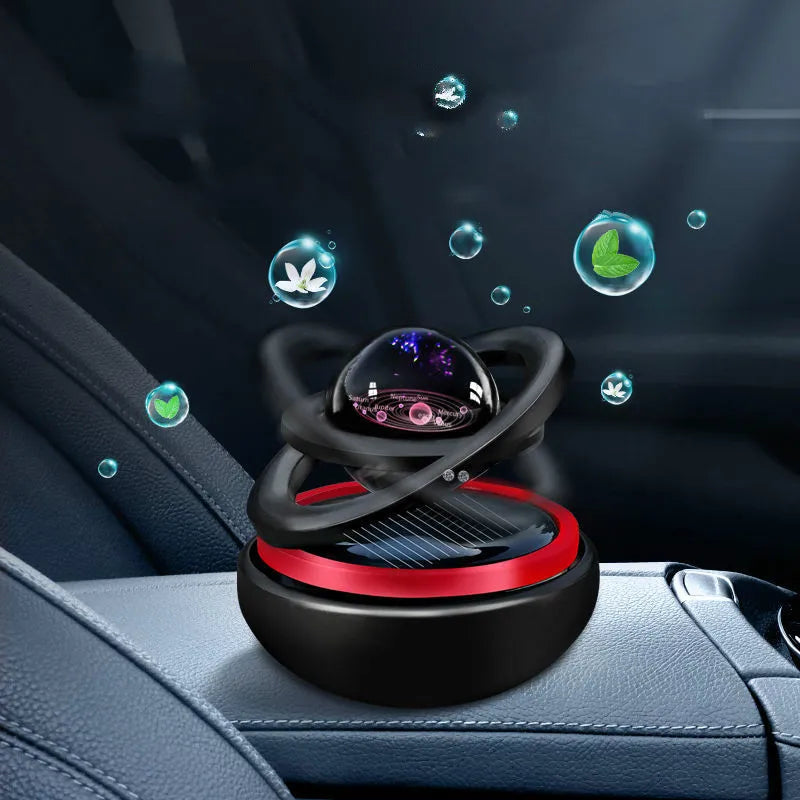 Solar-Powered Rotating Magnetic Levitation Car Ornament - ToylandEU