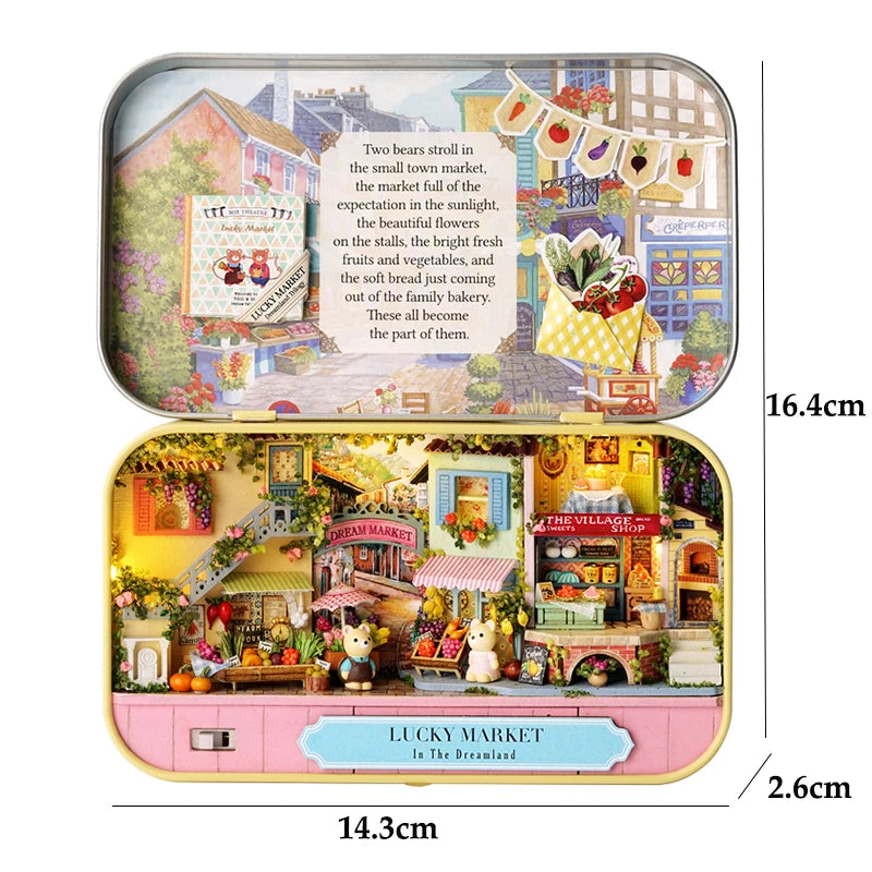 Dollhouse Kit | Wooden Box Theatre | 9 Styles DIY 3D Puzzle