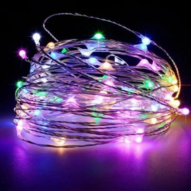 LED Fairy String Lights | Battery Powered | White | Indoor Outdoor Decor