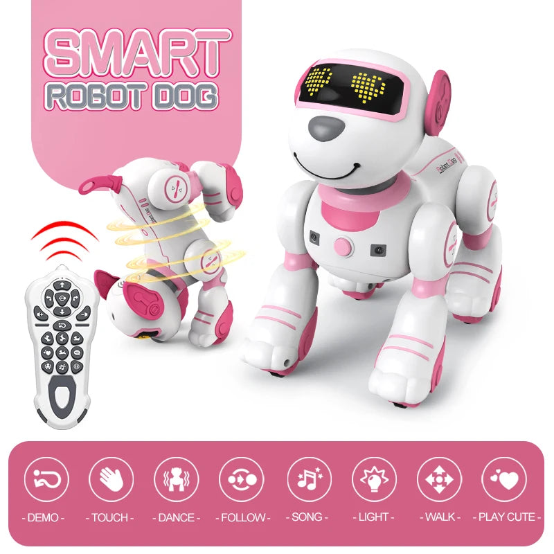 RC Robot Dog With Voice Remote Control Dancing Singing Toy