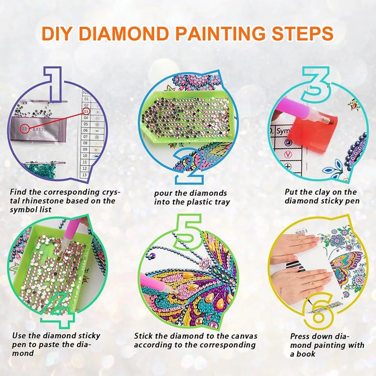 GATYZTORY 5D Special Shape Diamond Painting Kit for Women - Rhinestone Cross Stitch Home Decor