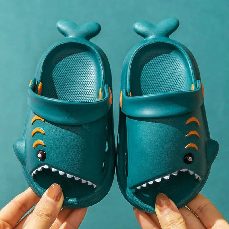 Kids Sandals | Cartoon Shark Design | Anti Slip Soft Sole | 4 to 6Y