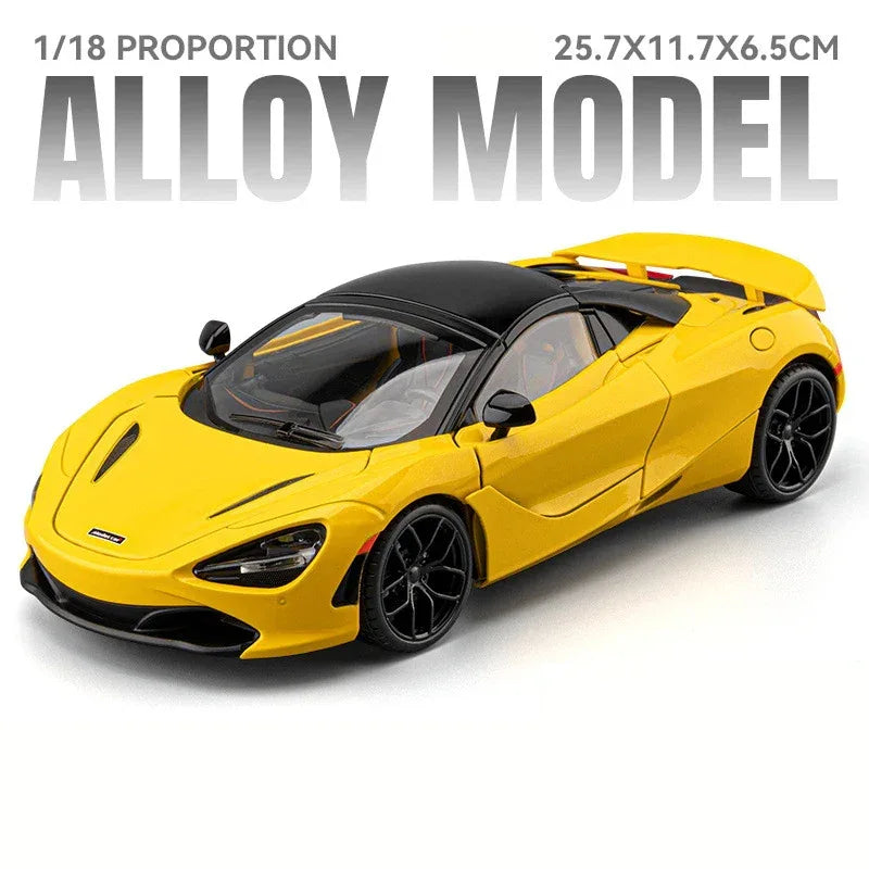 720S Diecast 1 18 Scale Car Model With Realistic Sound - ToylandEU