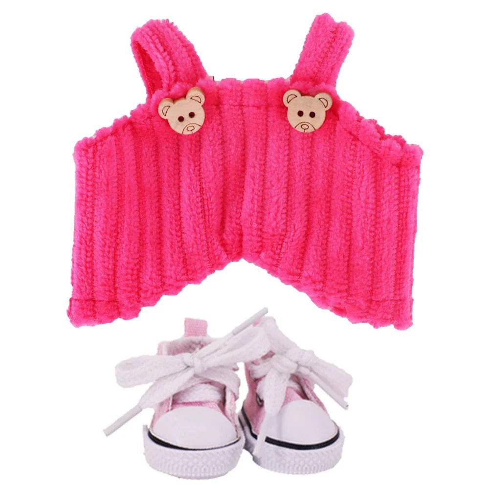 Doll Pants And Doll Shoes For Labubu 17cm Plush Doll Accessories - ToylandEU