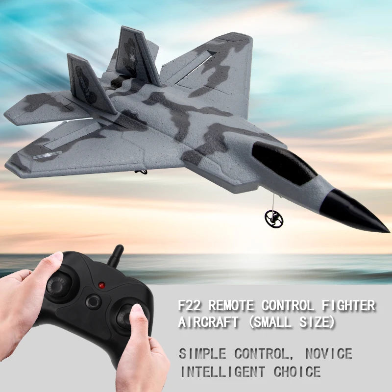 2.4G Glider RC Drone F22 Fixed Wing Airplane Hand Throwing Foam Dron
