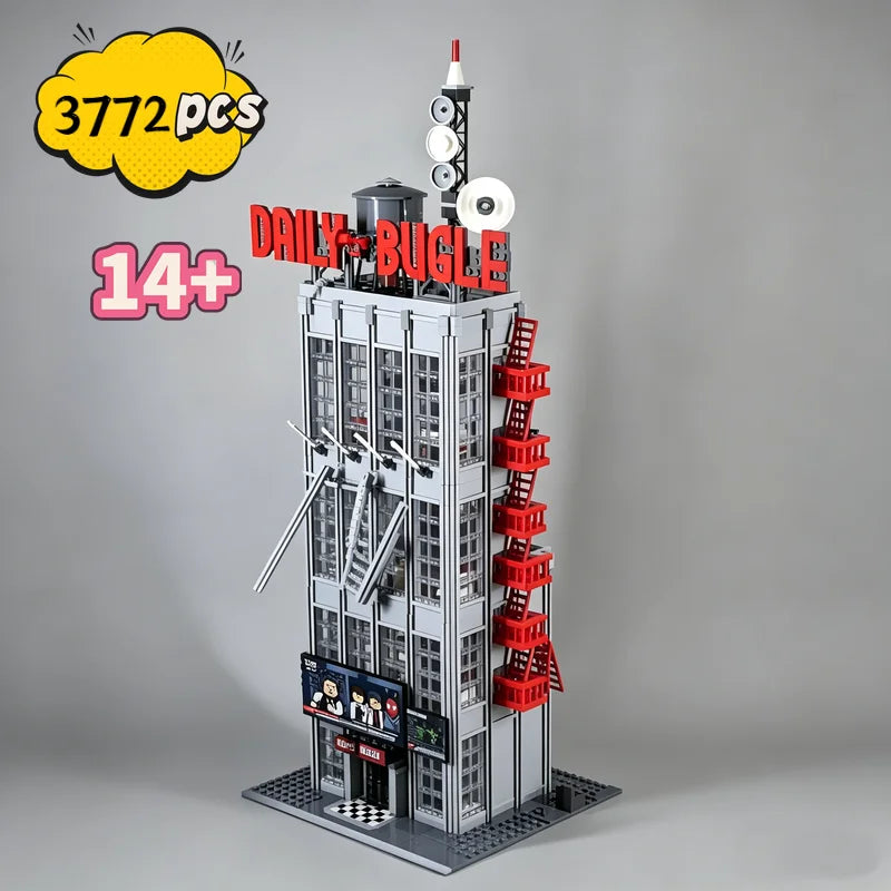 Building Block Set | 3772 Pieces | Daily Bugle Marvel Theme | Ages 18 Plus