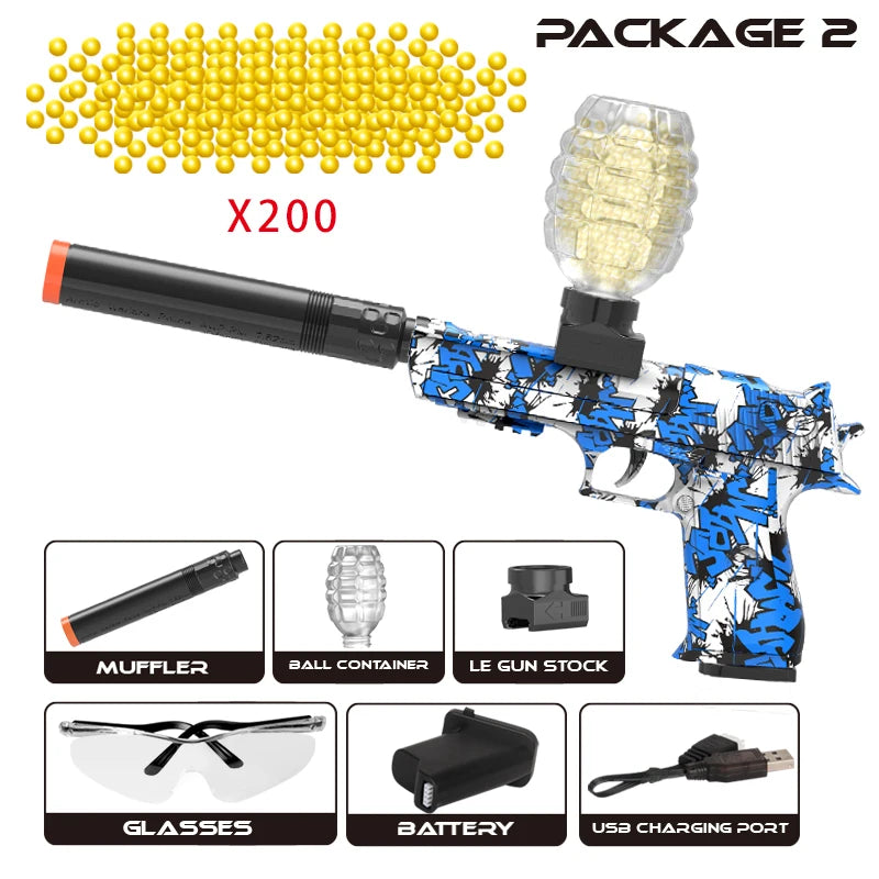 Gel Ball Blaster Toy Gun | High Speed | Rechargeable | G18 Model