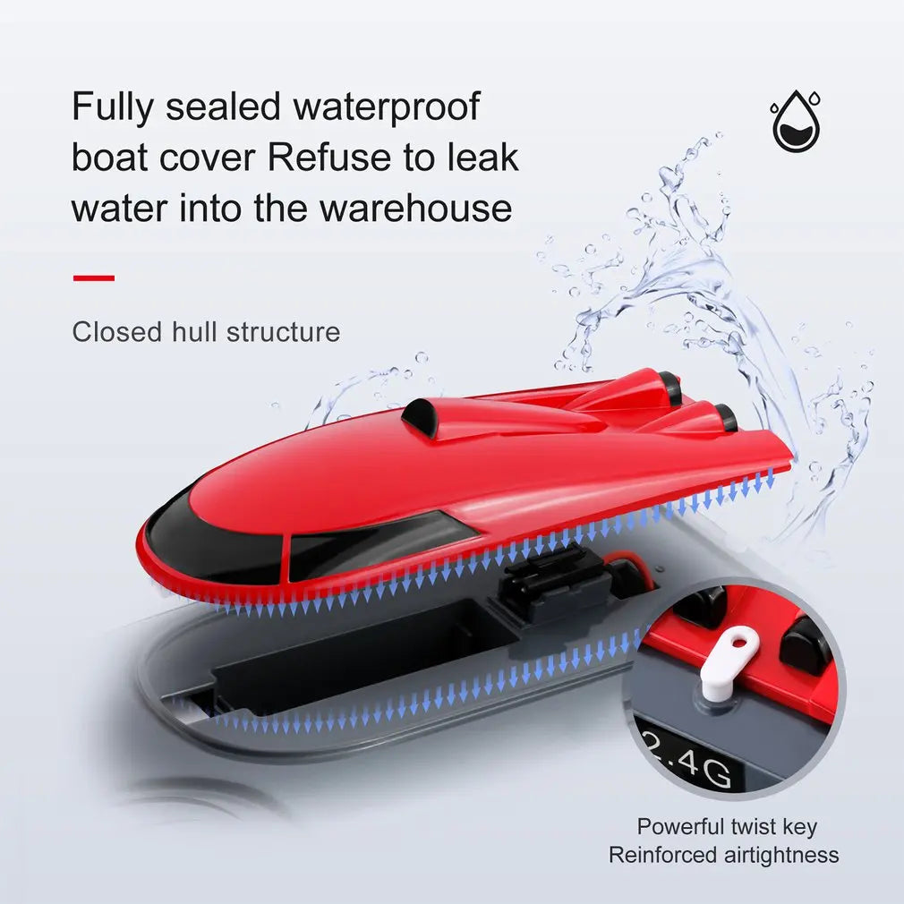 806 2.4G RC Boat Remote Control Boat Waterproof Toy Dual motors 20KM/h - ToylandEU