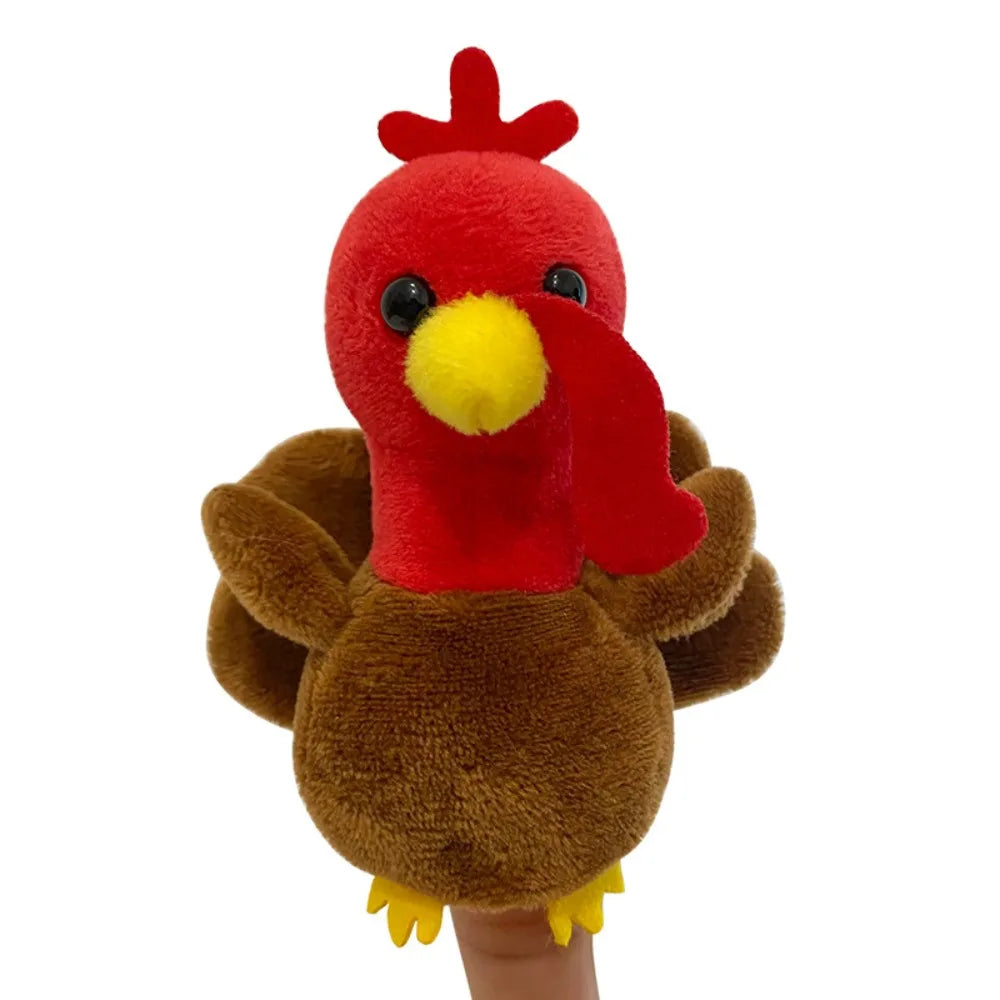 Farm Animal Finger Puppets | Soft Plush Design | 9 Cm Size | Early Learning