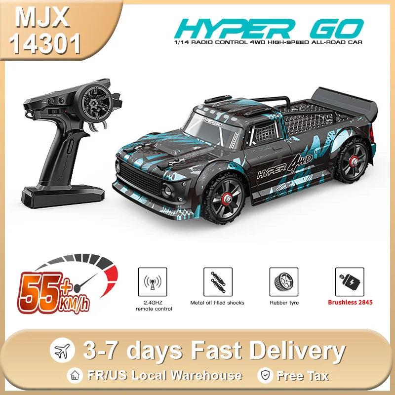 MJX 14301 V2.0 1/14 Scale 55km/h Brushless 4WD Remote Control Car