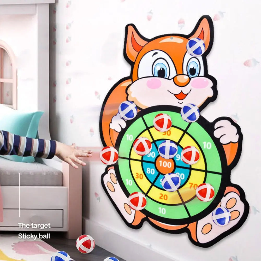 Fun and Safe Animal Sticky Ball Dartboard Game for Kids - ToylandEU