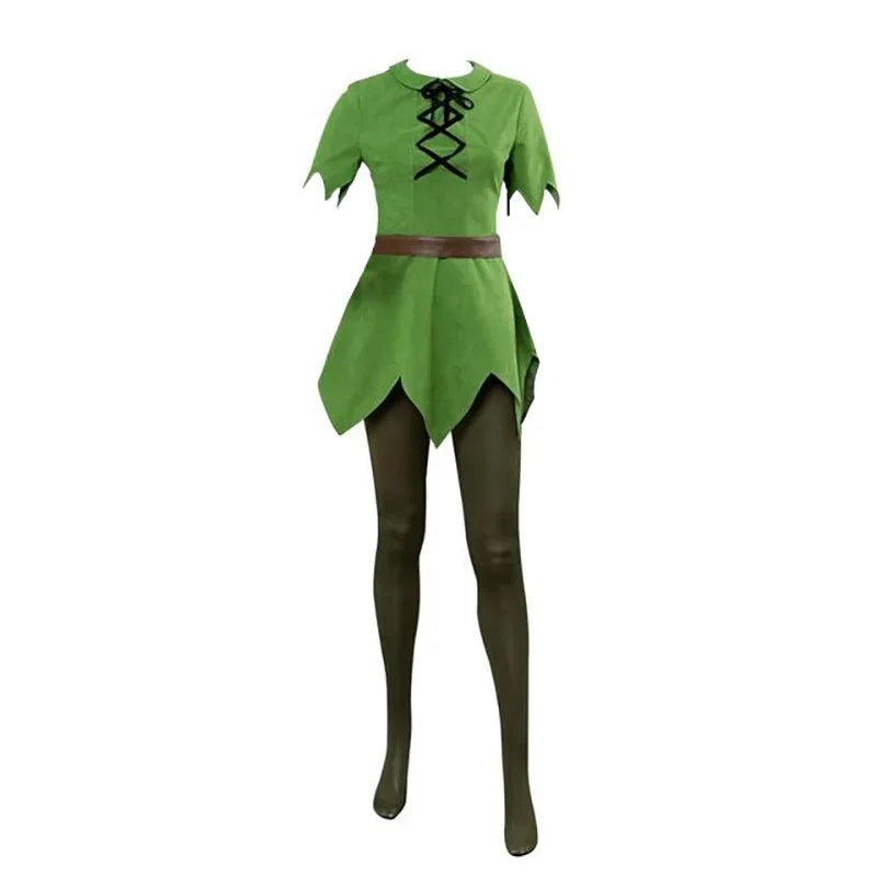 Neverland Fantasy Peter Pan Cosplay Costume Set - Perfect for Halloween and Carnivals