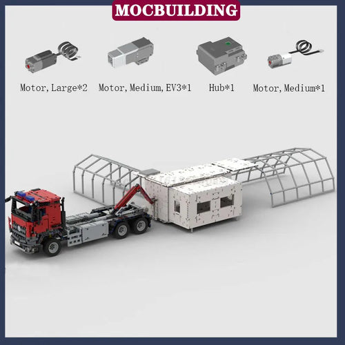 MOC City Technology Fire Engine Hooklift Truck With Mobile Command and Shipping Details ToylandEU.com Toyland EU