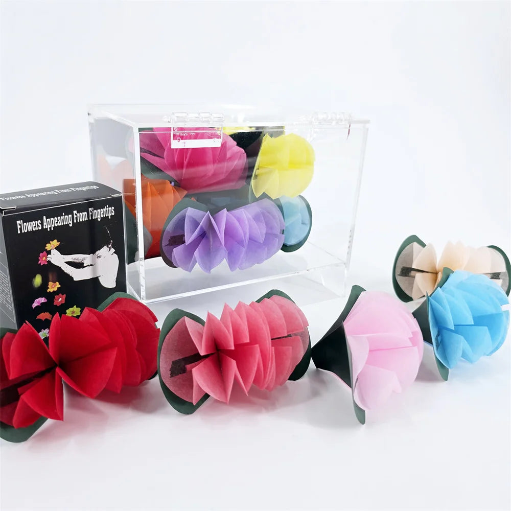 Magic Flower Box | Transparent Illusion Prop | Stage And Street Trick
