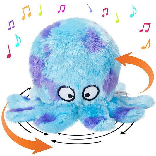 Blue Octopus Musical Plush Toy for Birthday and Festivals - ToylandEU